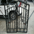 2018 powder coated used steel wrought iron garden gate